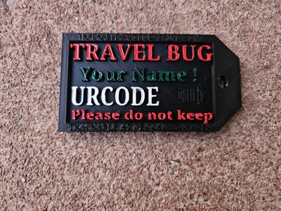 CUSTOM Geocache - Trackable - YOU PROVIDE THE CODE (make a coin proxy)