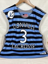 Lionville Lacrosse Dynamic Reversible Jersey AL/AXL Gray  Two Tone Blue