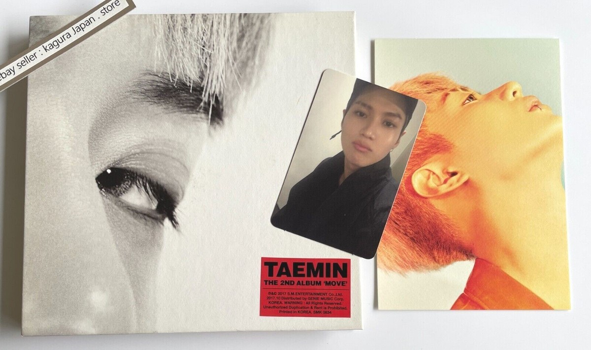 SHINee TAEMIN MOVE MOOD ver. Photocard Postcard Booklet CD 2nd