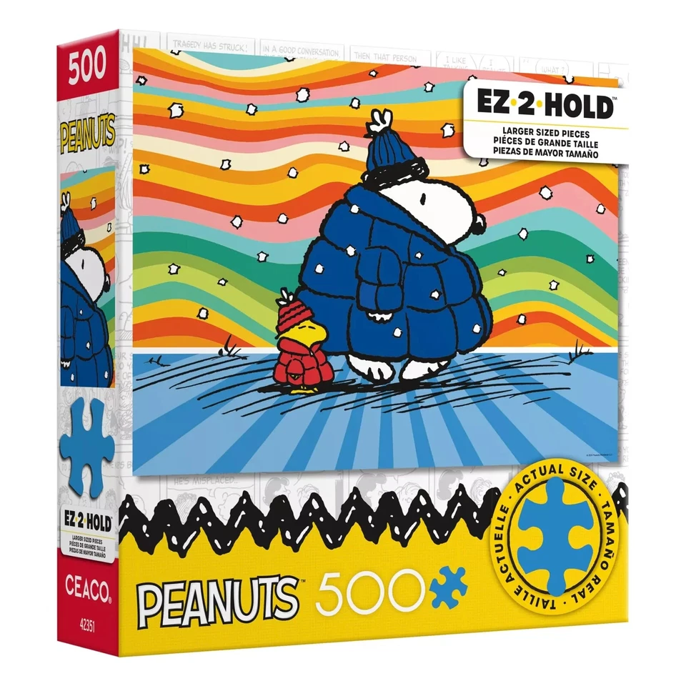 Ceaco - Peanuts - Puffer Coat - 500 Piece Jigsaw Puzzle – Oversized Pieces – ... - Image 3 of 4