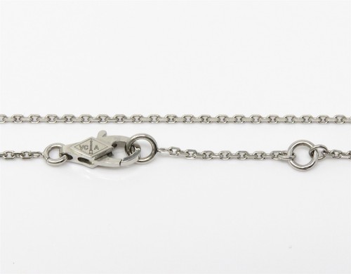 NYJEWEL Van Cleef & Arpels VCA Frivole 18k Gold Diamond Necklace 16" W. Paper - Picture 4 of 10