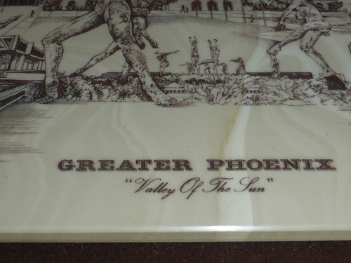 FRAMED GREATER PHOENIX D BIVENS MARBLE ETCHING ART 1976 VINAGE 167/5000 - Picture 6 of 14