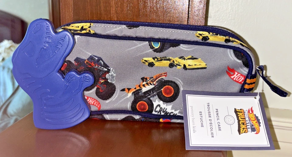 School Pottery Barn Hot Wheels Monster Car FUNDA BOLSA + dinosaurio jurásico. Foto 3 de 4