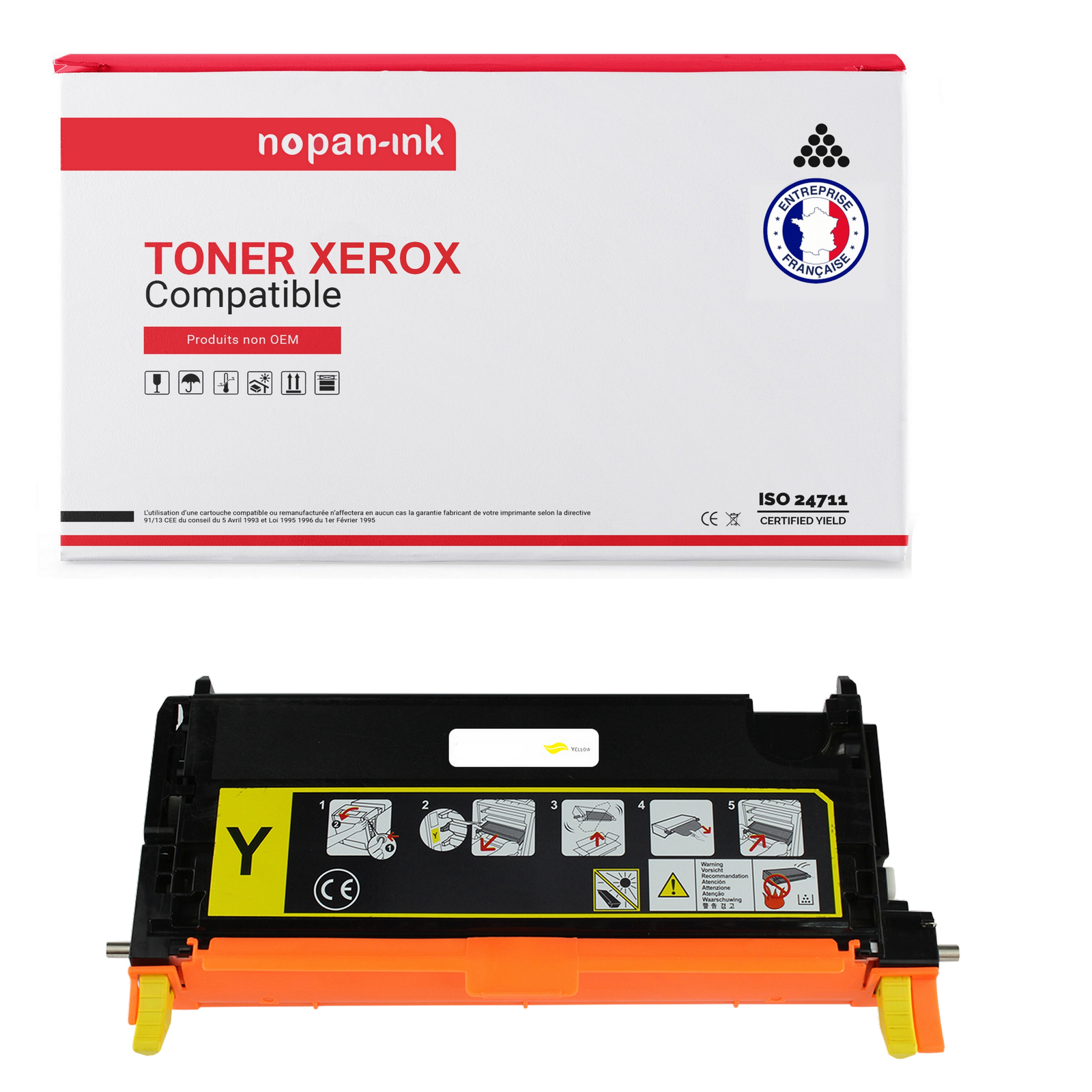 Toner Xerox 106R01394 jaune Nopan-Ink pour remplacer votre encre épuisée