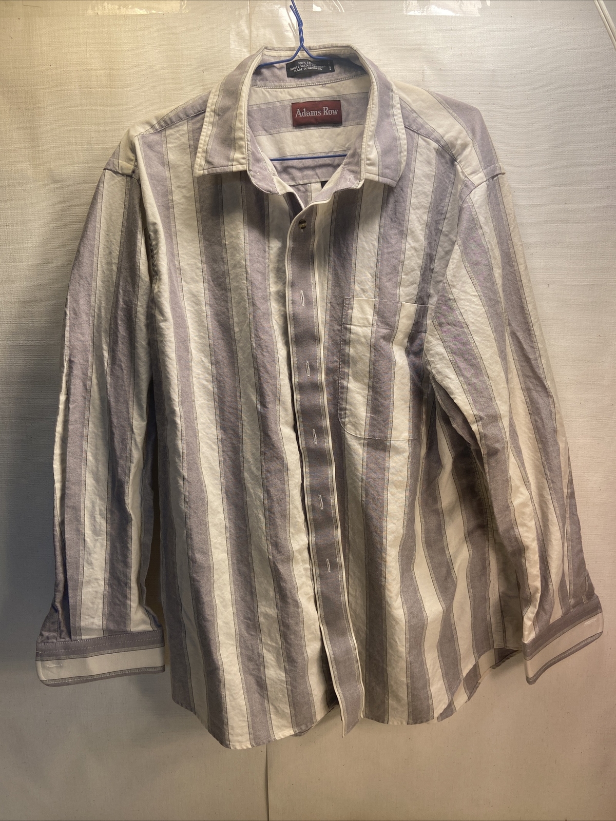 Camicia Adams Fila Lana con Bottoni Camicia a Righe Uomo L