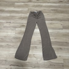 Women s Princess Polly Flare Pants Size 4 Beige Leggings Scrunch Front