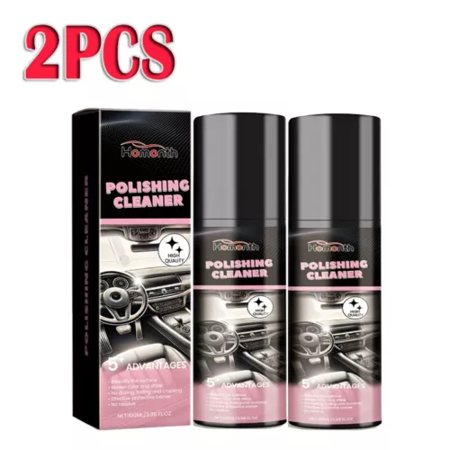 2X Car Interior Cleaner - 100ml Car Interior Cleaner, Vehicle Interior Polish - Picture 10 of 11