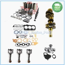 3TNE82 3TNE82A 3D82E Engine Rebuild Kit&Crankshaft&Con Rod&Water Pump For Yanmar