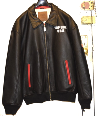 Men's-Top Gun-Avirex-Schott-Leather Jacket-Lady Luck-Las Vegas