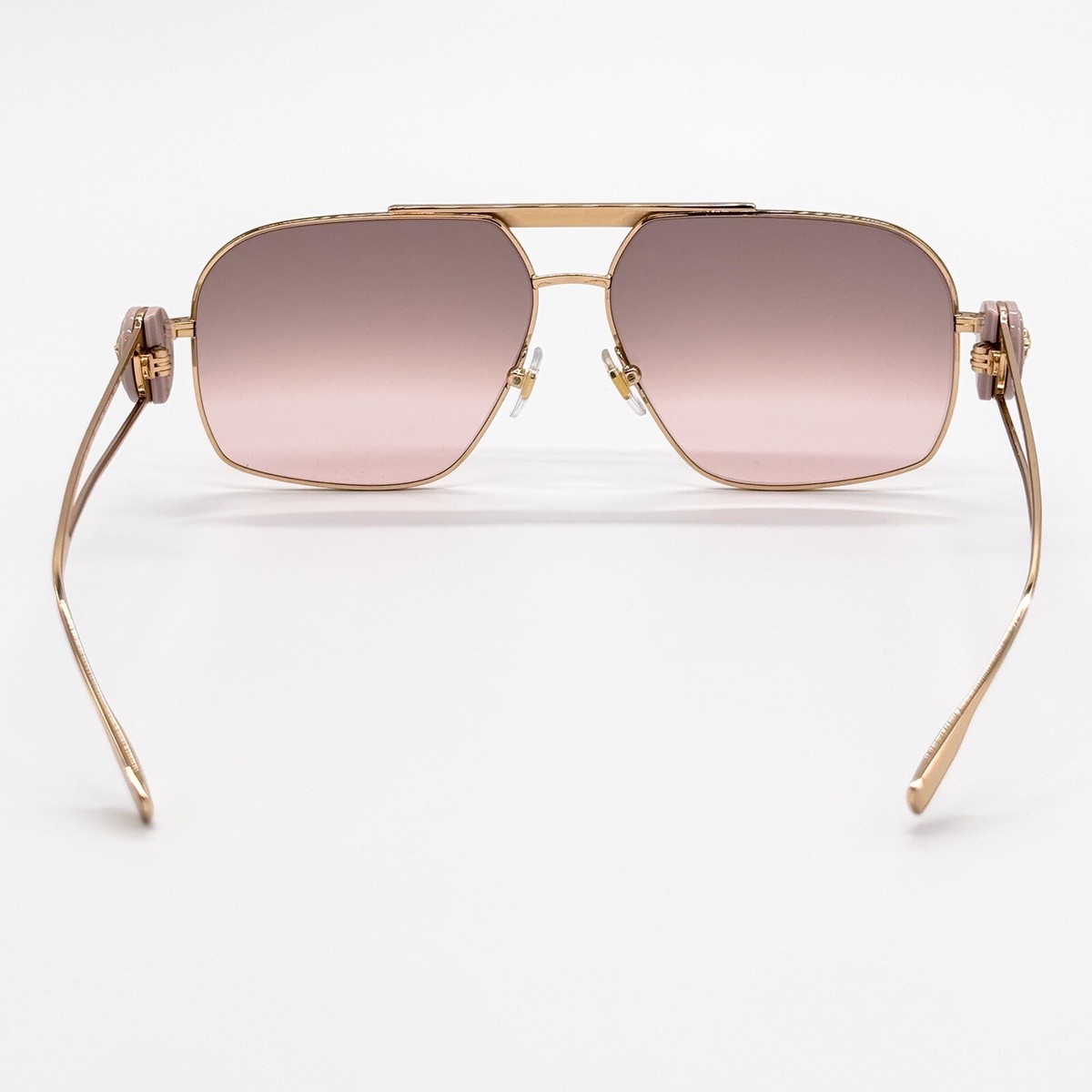 VERSACE 2227 1466/G9 Matte Pink Gold Womens Square Sunglasses 59-15-140 B:51 Versace VE2274 M (58 - 13) with Pink lenses and Gold frame  main image 3