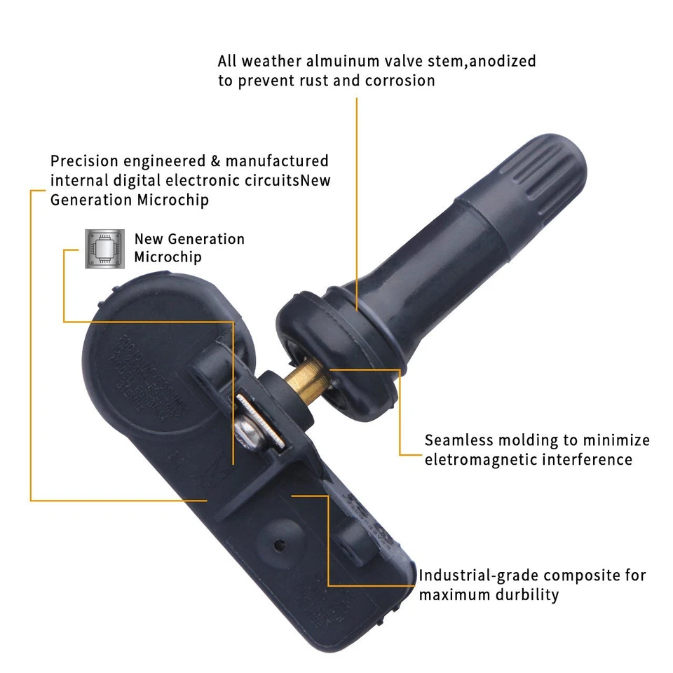 4PCS TIRE PRESSURE SENSOR TPMS 13581558 315 MHz for Buick Cadillac Chevrolet GMC - Image 4 of 4