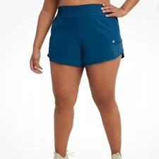 Champion Women's Sport ShortsMoisture Wicking LightweightFresh Teal - Size 2X