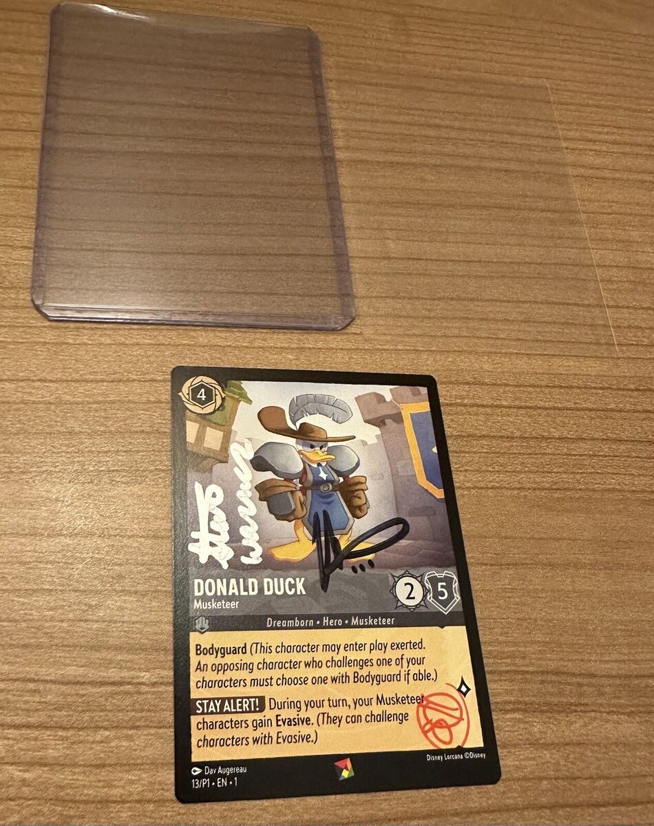 Disney Lorcana Donald Duck Musketeer Spiel Germany Promo Disney Lorcana Donald Duck Musketeer Spiel Germany Promo