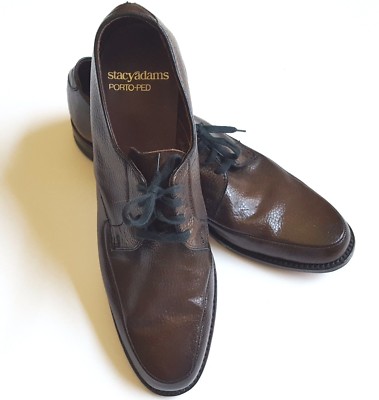 Stacy Adams Porto Ped Oxfords 11 A Brown Pebbled Leather  display picture 2