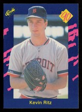 Kevin Ritz 1990 Classic Blue #131 Detroit Tigers Baseball Card