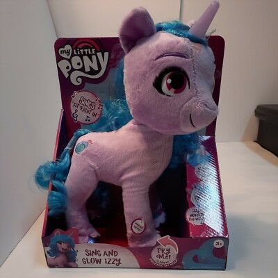  My Little Pony Sing and Glow Izzy, 13'' Lights and Sounds, Sings, Plush Horse 