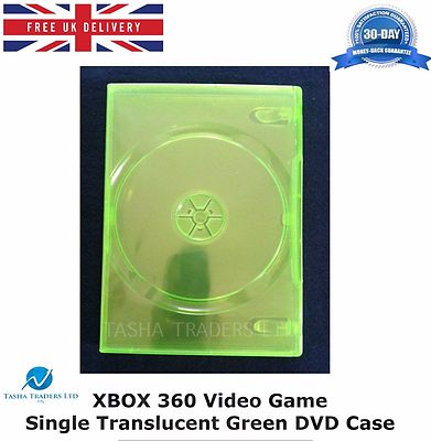 Xbox 360 Videospiel Single DVD Hülle Transluzent Grün Ersatz Cover NEU