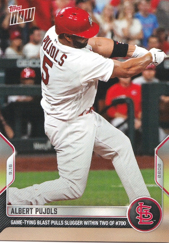 2022 Topps Now 914 Albert Pujols