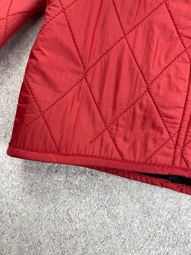Barbour International Giacca Bambino Polarquilt Rosso Junior Taglia XL 12/13 Età - Foto 16 di 17