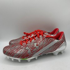 Botines de fútbol Under Armour Spotlight Speedform MC para hombre talla 12,5 rojo cromado