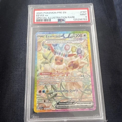New ListingEevee Ex 167/131 PSA 9 Prismatic Evolutions Pokemon Card