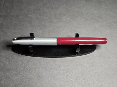 Vintage Sheaffer White Dot 440 Burgandy & Chrome Trim Fountain Pen - Nice!