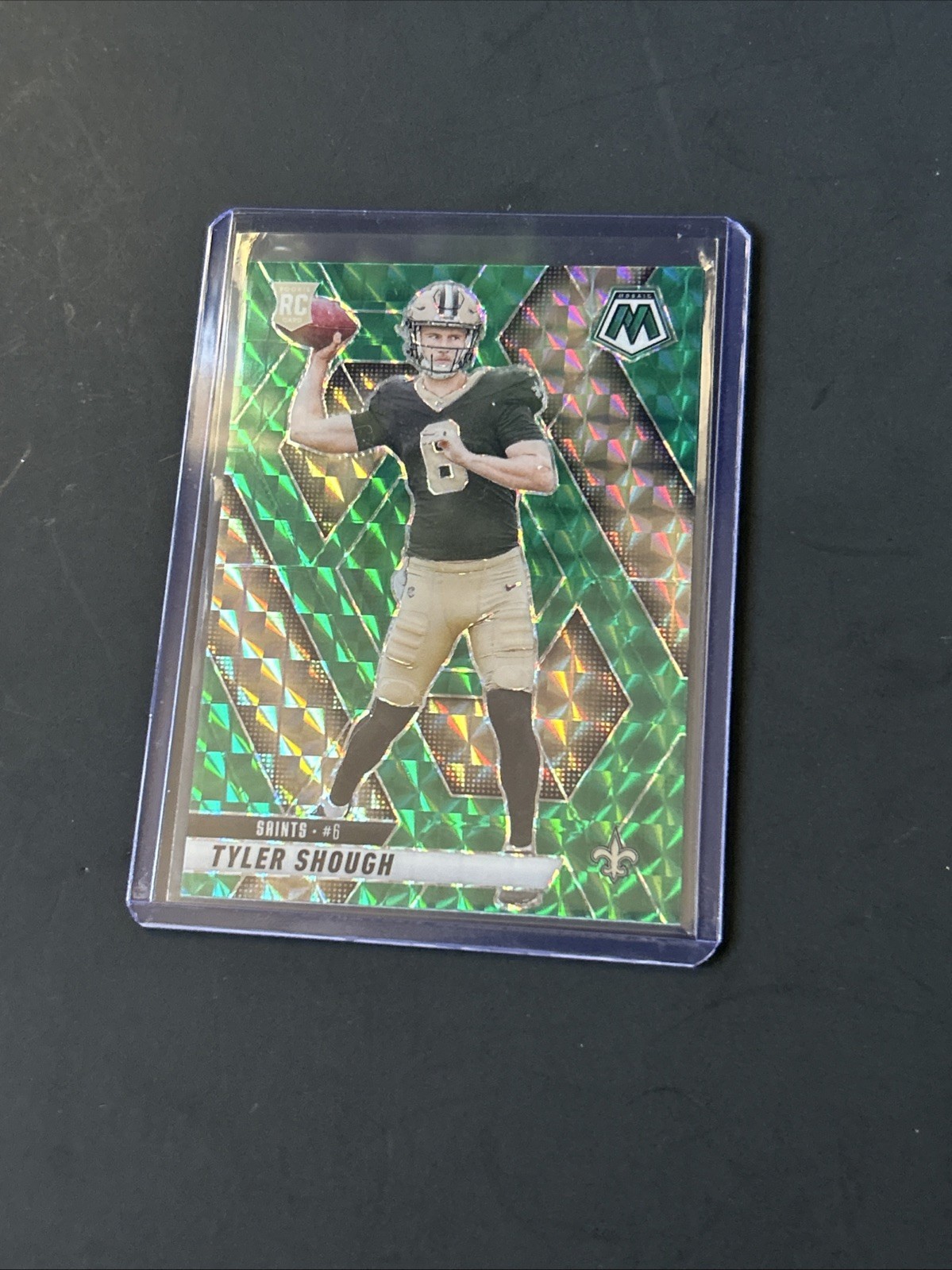 2025 Panini Mosaic Green Tyler Shough RC New Orleans Saints #312