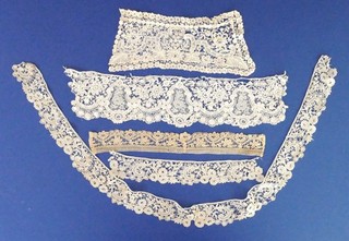 EIN BRUSSELS DUCHESSE SPITZENMANSCHETTE & STÜCKE BRUSSELS LACE