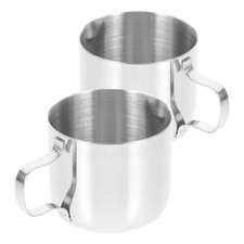 2pcs Stainless Steel Creamer Pitcher, 40mI/1.5oz Small Metal Pouring Cups, Mini