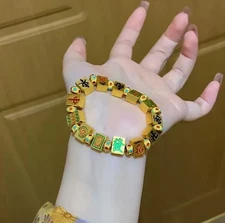 Mahjong Bead Bracelet  Chinese Style Fashion Hand Rope National Trend Jewelry