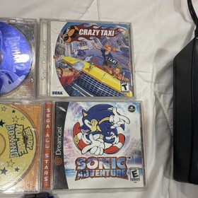 SEGA Sports Edition Dreamcast Console Lot + 2 Controllers VMU Rayman Sonic Taxi