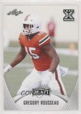 2021 Leaf Draft Greg Rousseau Gregory Rousseau #39 0q1p