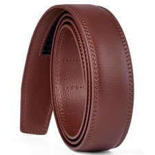 SENDEFN Ratchet Belt Replacement Strap 1 36"-42" Waist Adjustable, Brown-2