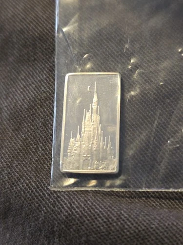 2.5 Gram Silver Art Bar "The Castle" .999 Fine Silver
