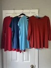 Women’s J Jill Bundle Lot Of 4 Tshirts Tops Short Long Sleeve Blue Red XL