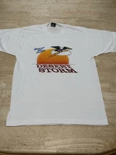 Vintage 90s Deadstock Screen Stars Best Desert Storm T-shirt Sz Large L Troops