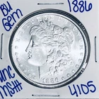 1886 BU UNCIRCULATED MORGAN SILVER DOLLAR AUTHENTIC U.S. MINT FREE SHIPPING 4105