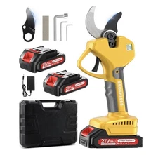 Electric Pruning Shears 1.6” Cutting Diameter Set, Cordless, Two Batteries, NEW