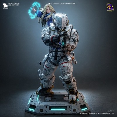 1:8 Lunar Android & Engineer Diorama UNPAINTED High Quality Garage Kit