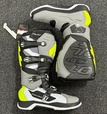motocross boots | Forma Pilot Gray Neon motorcycle mx offroad tech dirt