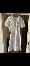 Mango EMBROIDERED COTTON DRESS Size S