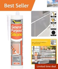 Everbuild 280ml Anti-Fungal Silicone Sealant - Ideal for Bathrooms and Kitchens