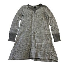 Club Monaco Grey Space Dye Long Sleeve Sweatshirt Dress Size 00 Terry Lined