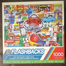 MasterPieces Flashbacks Let The Good Times Roll 1000 Piece Puzzle Bonus Poster