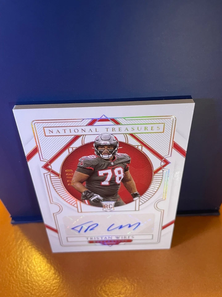 2020 Panini National Treasures Tristan Wirfs Rookie Auto GRAIL - Holo Silver /25 - Image 4 of 4