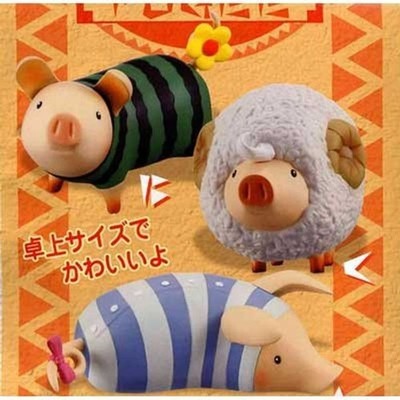 Banpresto Monster Hunter Poogie Little Soft Vinyl 3 Arten Set aus Japan