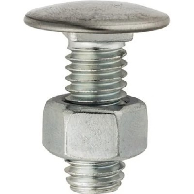 25 Bumper Bolts 3/8-16 X 1 Stainless Pan Head with Nuts