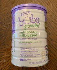 Aussie Bubs Grass-Fed Nutritional Milk Toddler 28.2 oz Powder Exp. 01/21/26