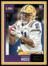 2020 Score #411 Thaddeus Moss RC Rookie Gold LSU Tigers