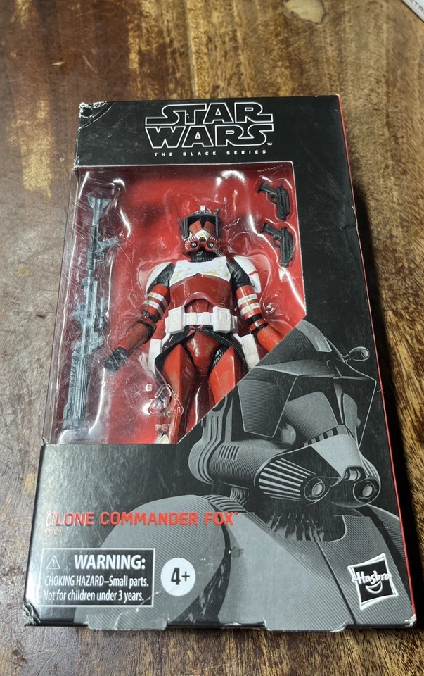 Figura de acción Star Wars: The Clone Wars Black Series "Clone Commander Fox" NUEVA Foto 2 de 4